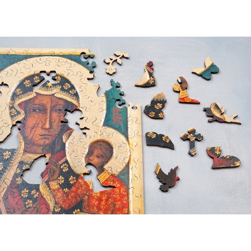 Drewniane puzzle A4 Czarna Madonna 150 el.